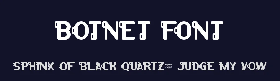 Botnet Font by edricstudio — Display Font — thumbnail 2