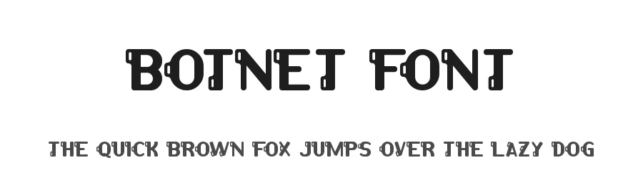 Botnet Font by edricstudio — Display Font