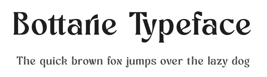 Bottarie Typeface by timelesstype.co — Display Font