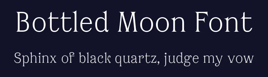 Bottled Moon Font by Tour De Force — Serif Font — thumbnail 2