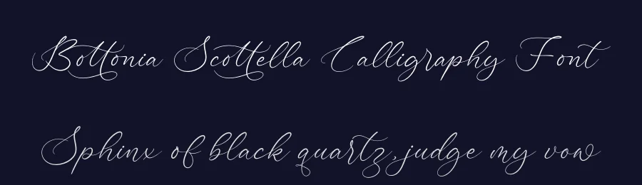 Bottonia Scottella Calligraphy Font by stylishtype.co — Script Handwritten Font — thumbnail 2