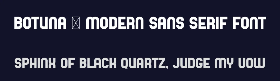 Botuna – Modern Sans Serif Font by Aqeel_Art — Sans Serif Font — thumbnail 2