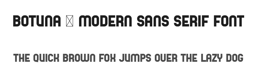 Botuna – Modern Sans Serif Font by Aqeel_Art — Sans Serif Font