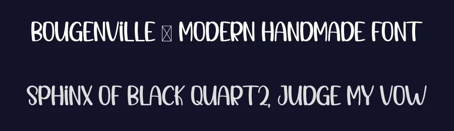 Bougenville – Modern Handmade Font by inermediaSTUDIO — Display Font — thumbnail 2