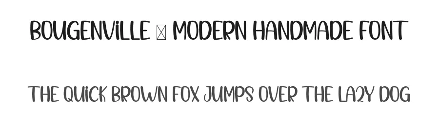 Bougenville – Modern Handmade Font by inermediaSTUDIO — Display Font