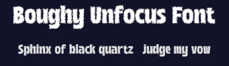 Boughy Unfocus Font by craftsupplyco — Display Font — thumbnail 2