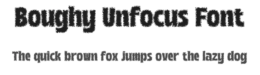 Boughy Unfocus Font by craftsupplyco — Display Font