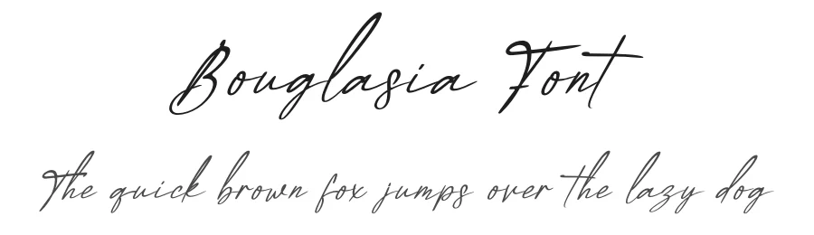 Bouglasia Font by akbartype β Script Handwritten Font