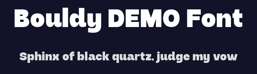 Bouldy DEMO Font by Say Studio — Display Font — thumbnail 2