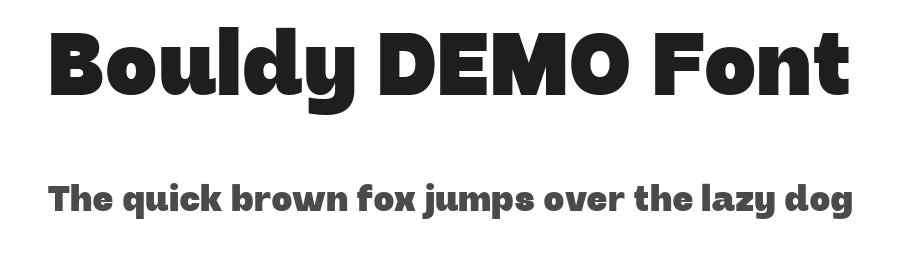 Bouldy DEMO Font by Say Studio — Display Font