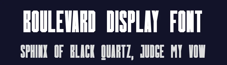 Boulevard Display Font by JujunGag — Display Font — thumbnail 2