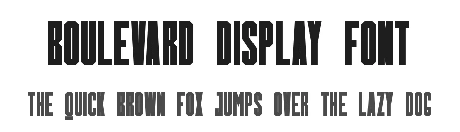 Boulevard Display Font by JujunGag โ Display Font