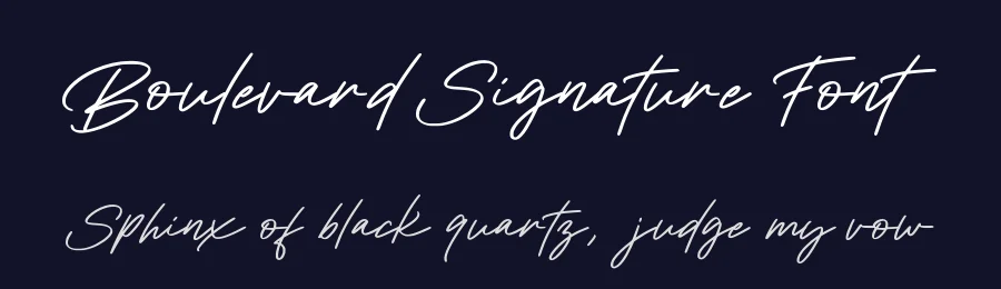 Boulevard Signature Font by Aluyeah Studio — Decorative Font — thumbnail 2