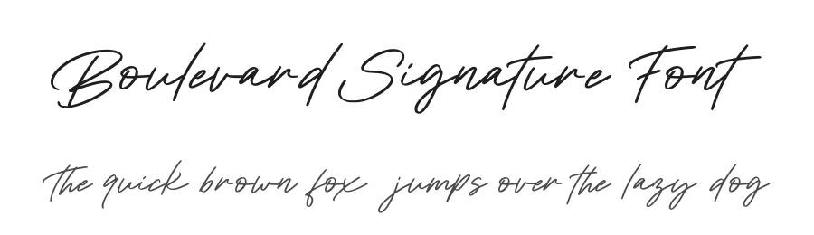 Boulevard Signature Font by Aluyeah Studio — Decorative Font