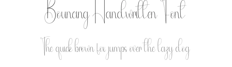Bouncing Handwritten Font by andikastudio — Script Handwritten Font