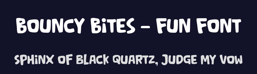 Bouncy Bites – Fun Font by Salamahtype — Display Font — thumbnail 2