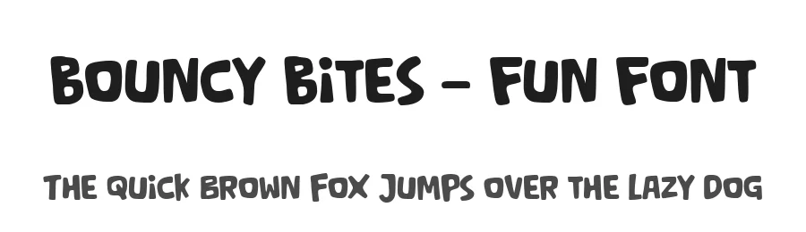 Bouncy Bites – Fun Font by Salamahtype — Display Font
