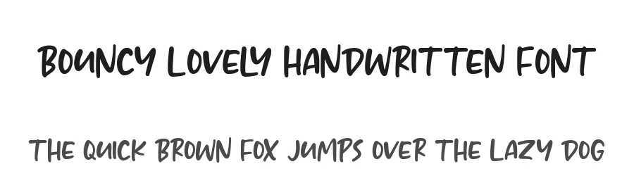 Bouncy Lovely Handwritten Font by balpirick — Script Handwritten Font
