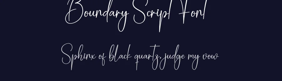 Boundary Script Font by creativeletter — Script Handwritten Font — thumbnail 2