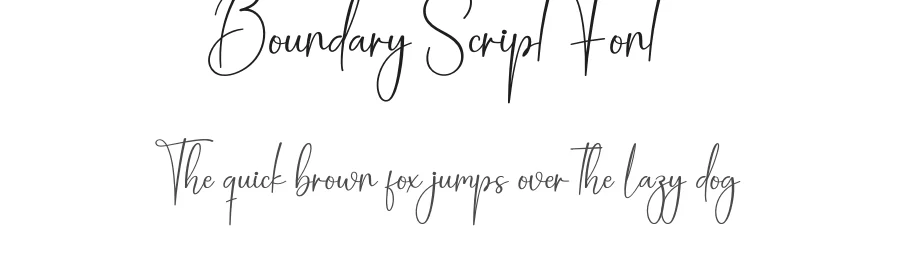 Boundary Script Font by creativeletter — Script Handwritten Font
