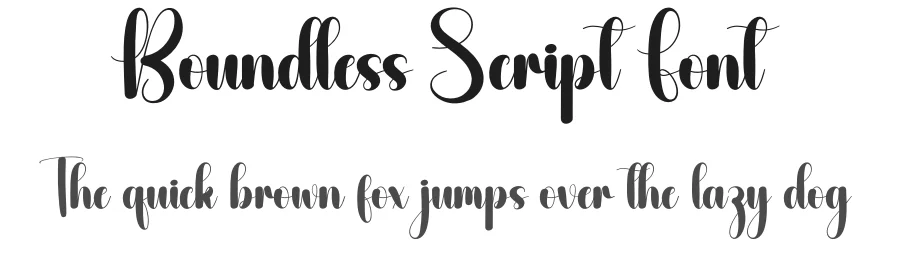 Boundless Script Font by creativeletter — Script Handwritten Font