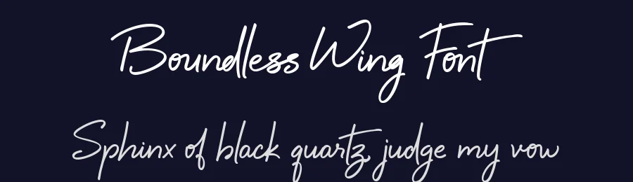 Boundless Wing Font by Letterhanna Studio — Script Handwritten Font — thumbnail 2