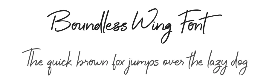 Boundless Wing Font by Letterhanna Studio — Script Handwritten Font