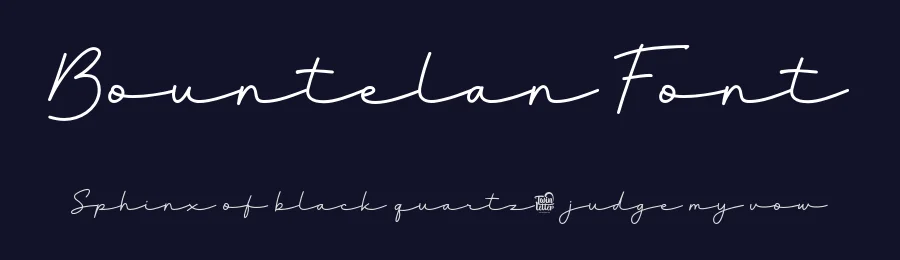 Bountelan Font by twinletter — Script Handwritten Font — thumbnail 2