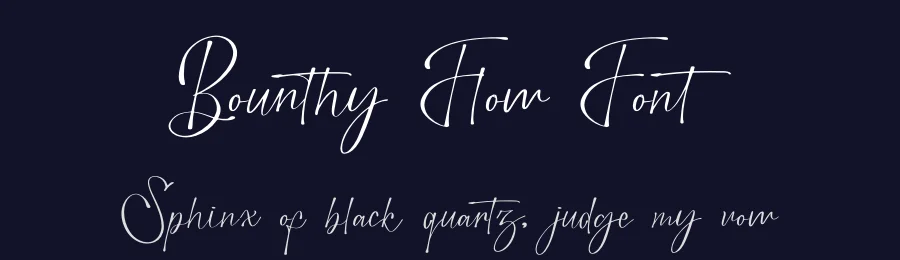 Bounthy Flow Font by Denustudios — Serif Font — thumbnail 2