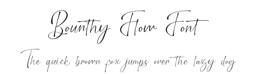 Bounthy Flow Font by Denustudios — Serif Font