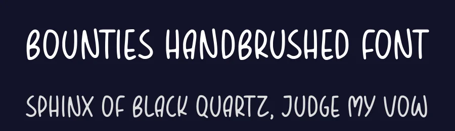BOUNTIES Handbrushed Font by balpirick — Script Handwritten Font — thumbnail 2