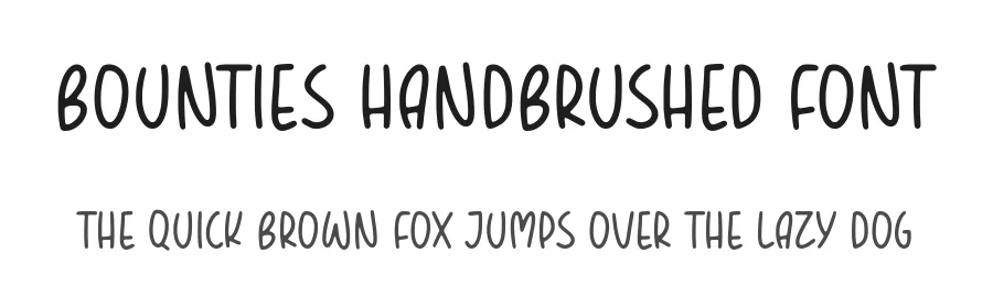 BOUNTIES Handbrushed Font by balpirick — Script Handwritten Font