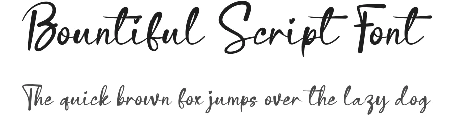 Bountiful Script Font by creativeletter — Script Handwritten Font
