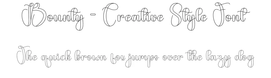 Bounty – Creative Style Font by andikastudio — Script Handwritten Font