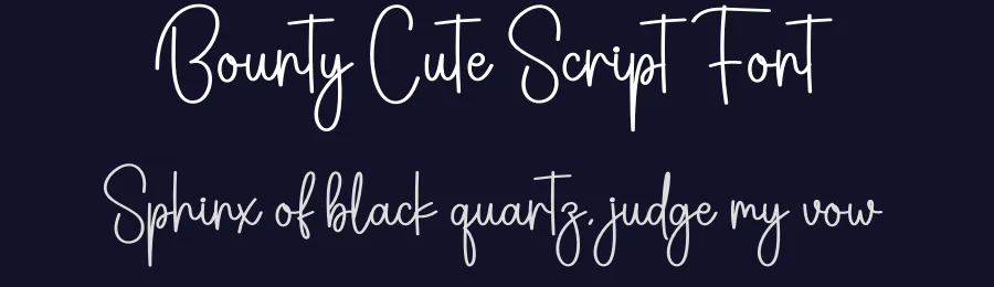 Bounty Cute Script Font by creativeletter — Script Handwritten Font — thumbnail 2