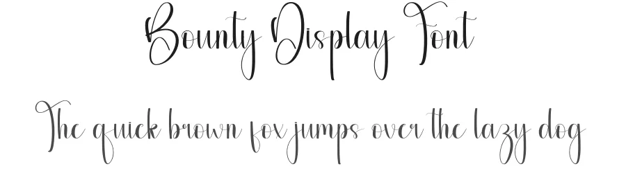 Bounty Display Font by andikastudio — Script Handwritten Font