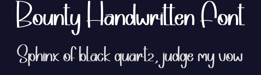 Bounty Handwritten Font by andikastudio — Display Font — thumbnail 2