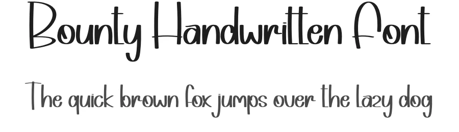 Bounty Handwritten Font by andikastudio — Display Font