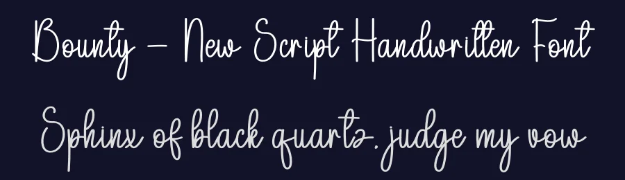 Bounty – New Script Handwritten Font by andikastudio — Script Handwritten Font — thumbnail 2