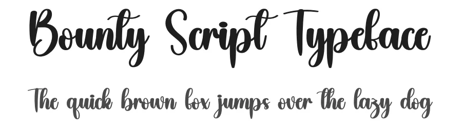 Bounty Script Typeface by creativeletter — Script Handwritten Font