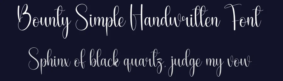 Bounty Simple Handwritten Font by andikastudio — Script Handwritten Font — thumbnail 2