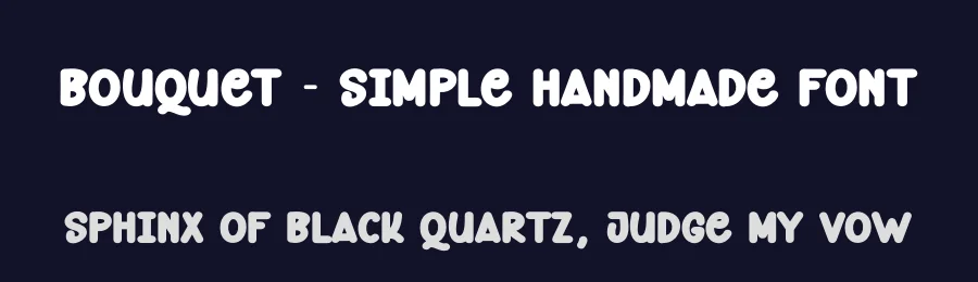 Bouquet – Simple Handmade Font by andikastudio — Display Font — thumbnail 2