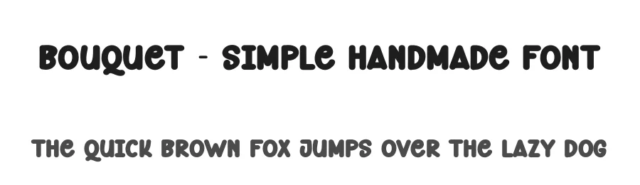Bouquet – Simple Handmade Font by andikastudio — Display Font