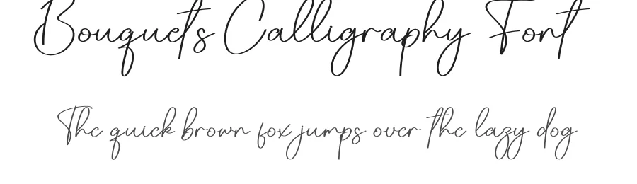 Bouquets Calligraphy Font by creativeletter — Script Handwritten Font
