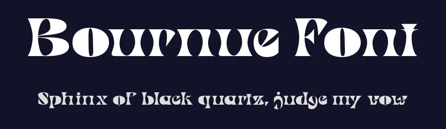 Bournue Font by Muksalcreative — Serif Font — thumbnail 2