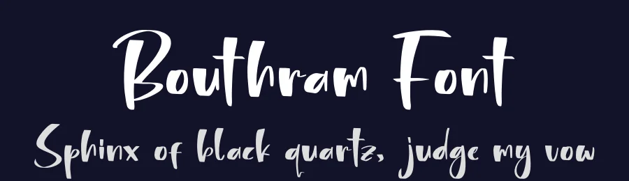 Bouthram Font by glorytype — Script Handwritten Font — thumbnail 2