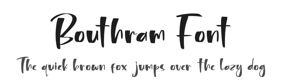 Bouthram Font by glorytype — Script Handwritten Font