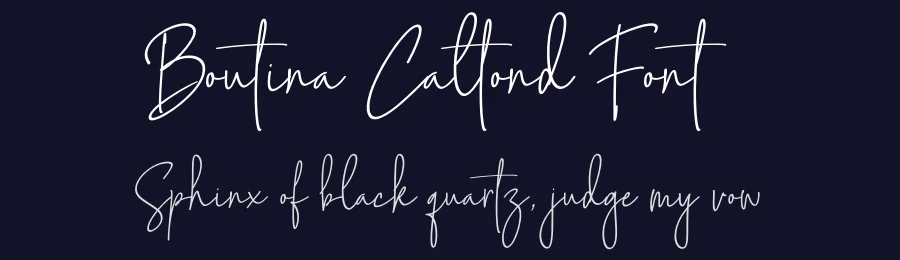 Boutina Caltond Font by muzletter — Script Handwritten Font — thumbnail 2