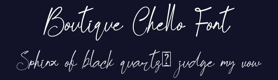 Boutique Chello Font by Yoga Letter — Script Handwritten Font — thumbnail 2