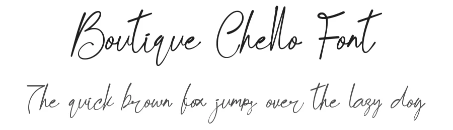 Boutique Chello Font by Yoga Letter — Script Handwritten Font